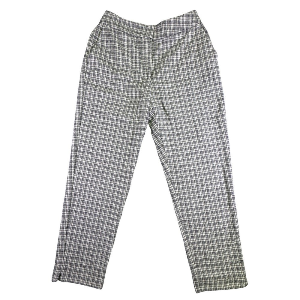 BCB Generations Women's Glen‎ Plaid Tapered Ankle Pants Size S High Rise